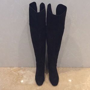 Zara suede thigh high boots